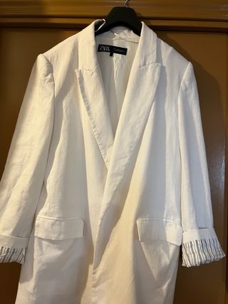 Chaqueta Zara blanca - Talla M 