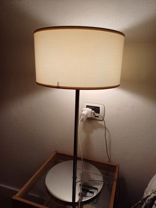 2 Lampade paralume bianco - metallo