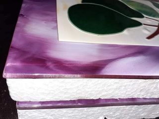 2 Azulejos pintados a mano - Frutas