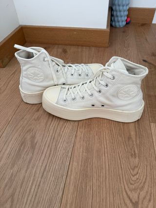 Converse Chuck Taylor plataforma blancas 39,5