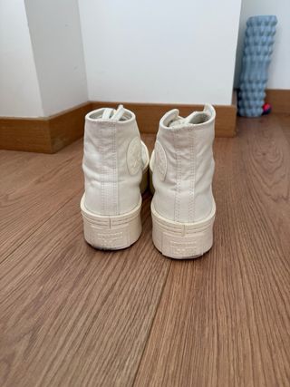 Converse Chuck Taylor plataforma blancas 39,5
