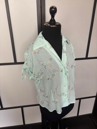 Blusa vintage años 80 floral