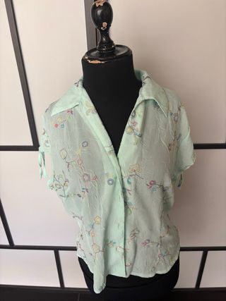 Blusa vintage años 80 floral