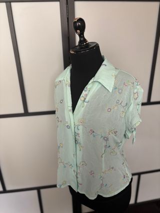 Blusa vintage años 80 floral