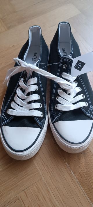 Zapatillas negras mujer - Talla 38