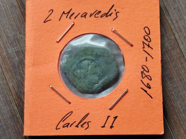 2 Maravedís Carlos II (siglo XVII)