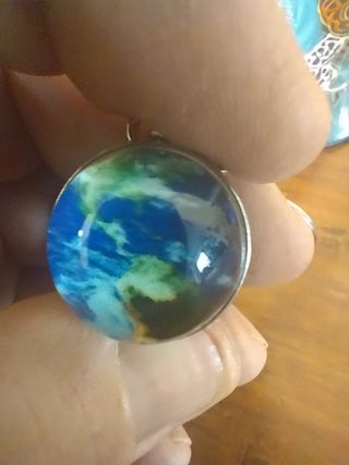2 Portachiavi Mappamondo: Sfera di Vetro