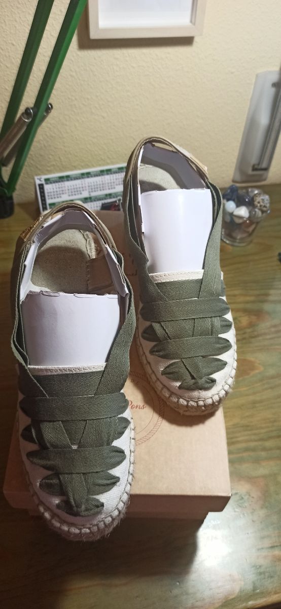 Alpargatas Caqui - Lona - Cuña