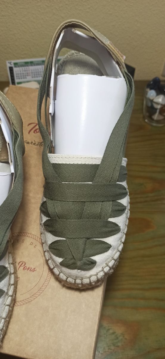 Alpargatas Caqui - Lona - Cuña