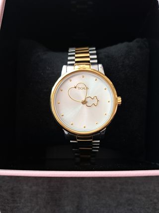 Reloj Tous Bear Time bicolor.