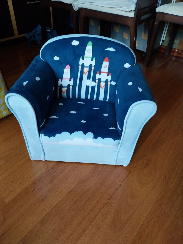 Sillón infantil tapizado