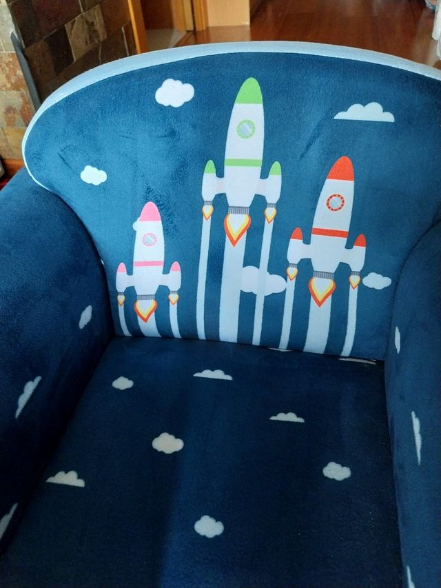 Sillón infantil tapizado