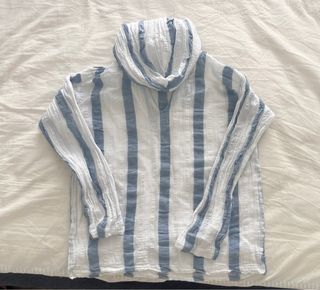 Camicia greca a righe, cotone 100%