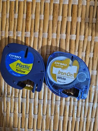 Pack 2 Recambios Dymo: plastic yellow y iron-on