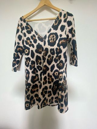 Vestido leopardo talla S