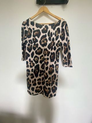 Vestido leopardo talla S