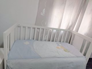 Cuna colecho madera blanca