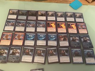 Deck Izzet Terror MTG Pauper con caja y fundas