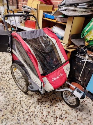 Remolque bici o caminar para 1 o dos niños o masco