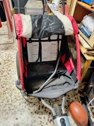 Remolque bici o caminar para 1 o dos niños o masco