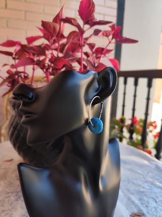 Aros Pendientes turquesa 