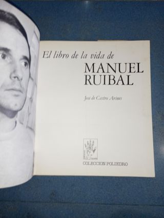 LIBRO DE LA VIDA DE MANUEL RUIBAL DEDICADO