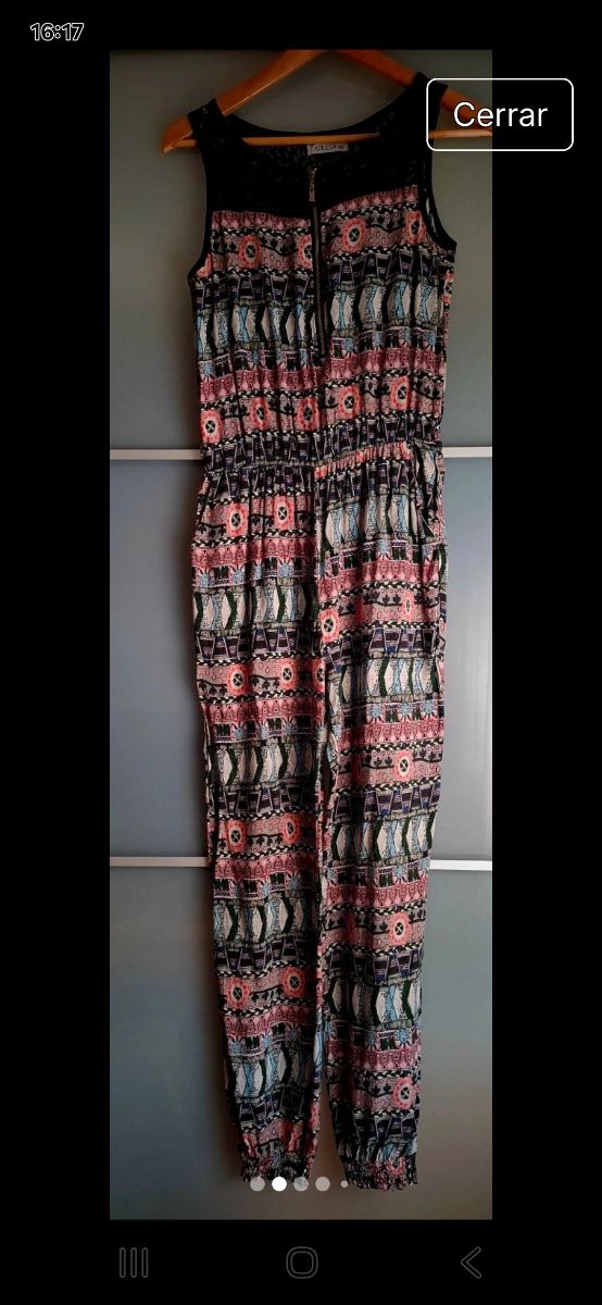 Mono largo estampado multicolor - Talla XL