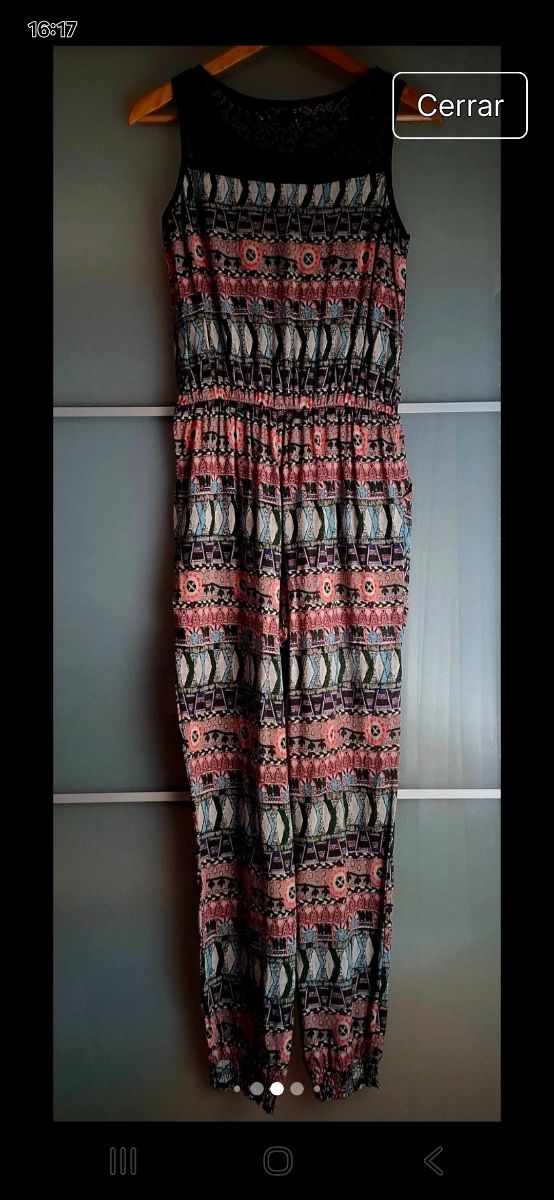 Mono largo estampado multicolor - Talla XL