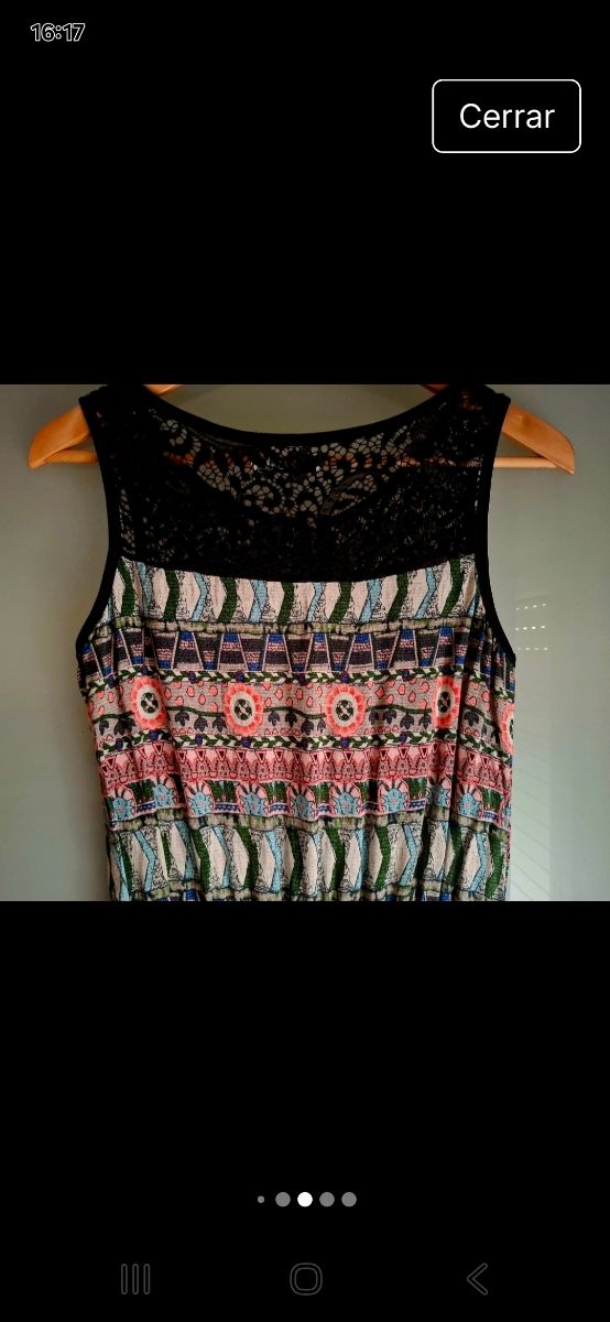 Mono largo estampado multicolor - Talla XL