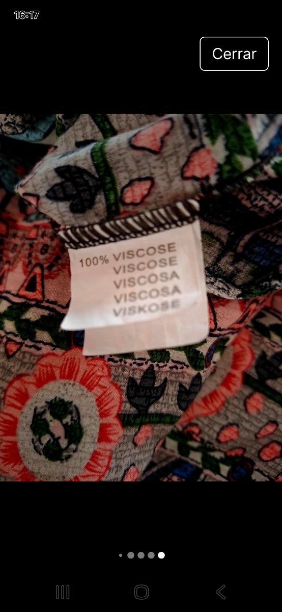 Mono largo estampado multicolor - Talla XL