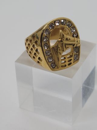 Anillo herradura con brillantes