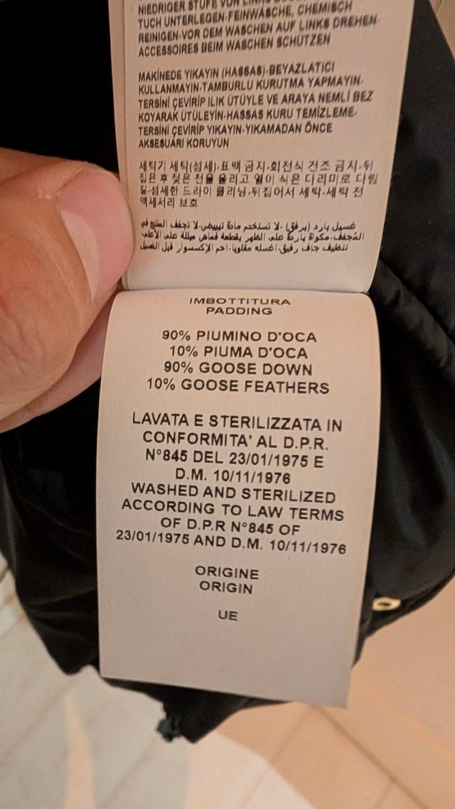 Plumón Versace negro - nuevo