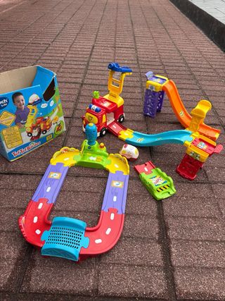 Pistas VTech Tut Tut Bólidos con Camión de bombero