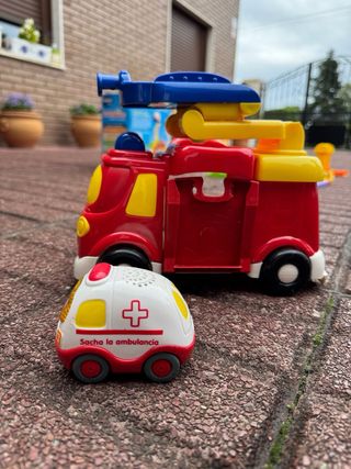 Pistas VTech Tut Tut Bólidos con Camión de bombero