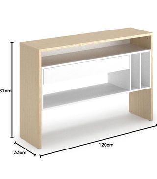 Consola aparador blanco y madera