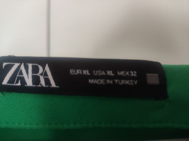 Falda pantalón ZARA verde