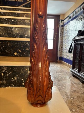 Baranda madera tallada
