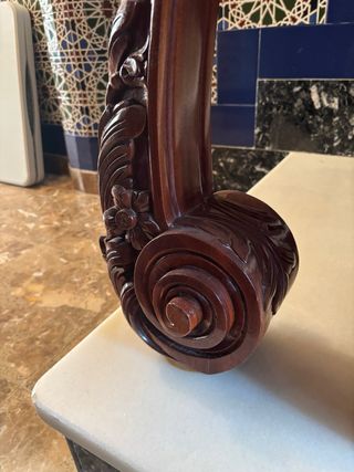 Baranda madera tallada