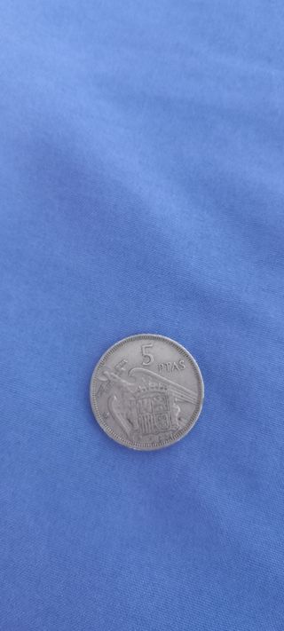 Moneda 5 pesetas Franco 1957