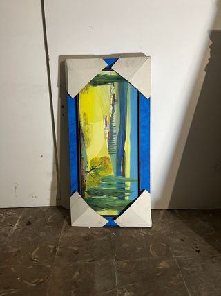 Cuadro paisaje - Acrílico sobre madera