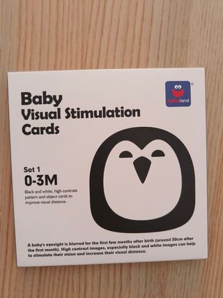 Tarjetas bebé 0-3M: Estimulación visual