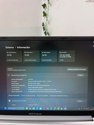  “Portátil ASUS Vivobook i7 13ª Gen | 16GB RAM 