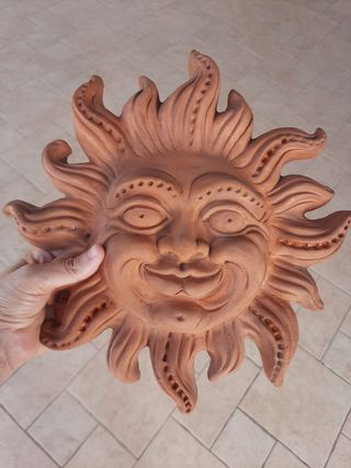 Maschera sole terracotta