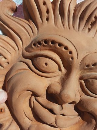 Maschera sole terracotta