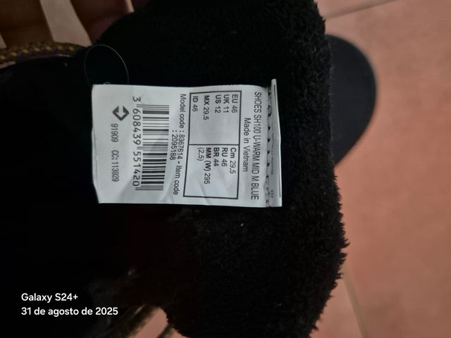 Botas Quechua Nieve - Azul/Amarillo