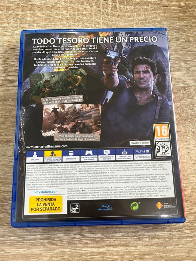Uncharted 4 El Desenlace del Ladrón para PS4