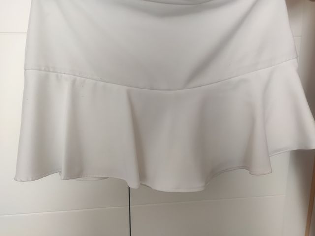 Falda pantalón blanca ZARA