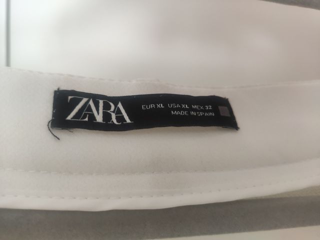 Falda pantalón blanca ZARA