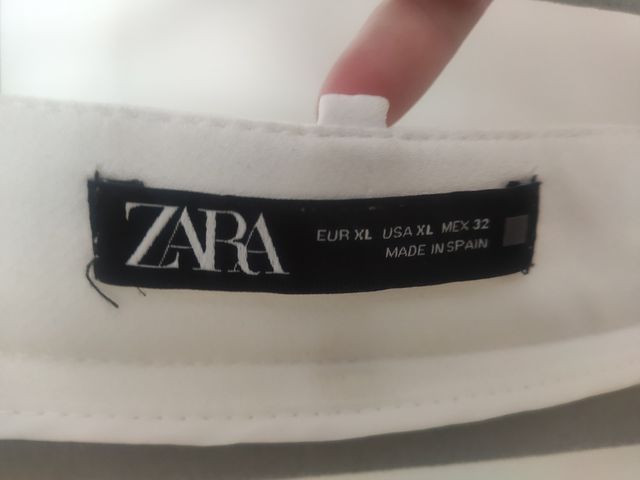 Falda pantalón blanca ZARA