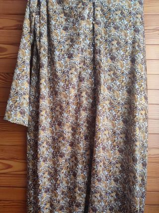 Vestido largo Roseanna beige/marrón